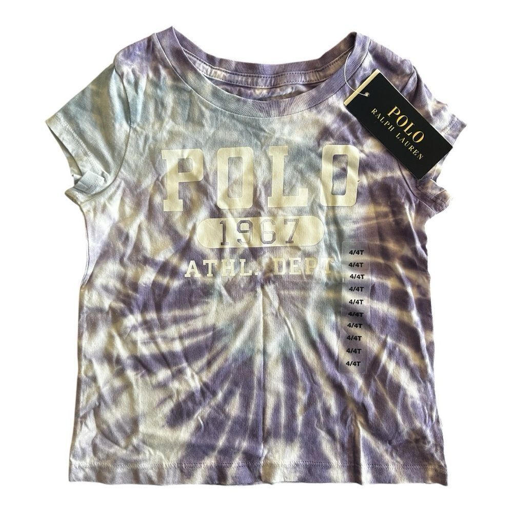 Polo Ralph Lauren Tie-Dye Cotton Graphic Tee Girls